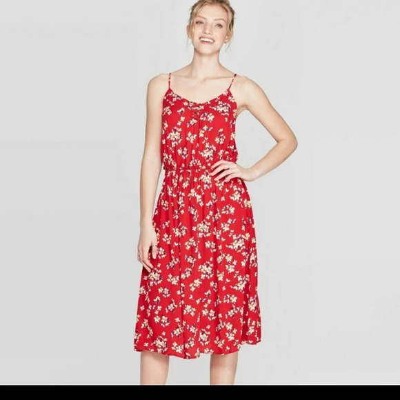 Red floral dress xxl Multicolor - Picture 6 of 8